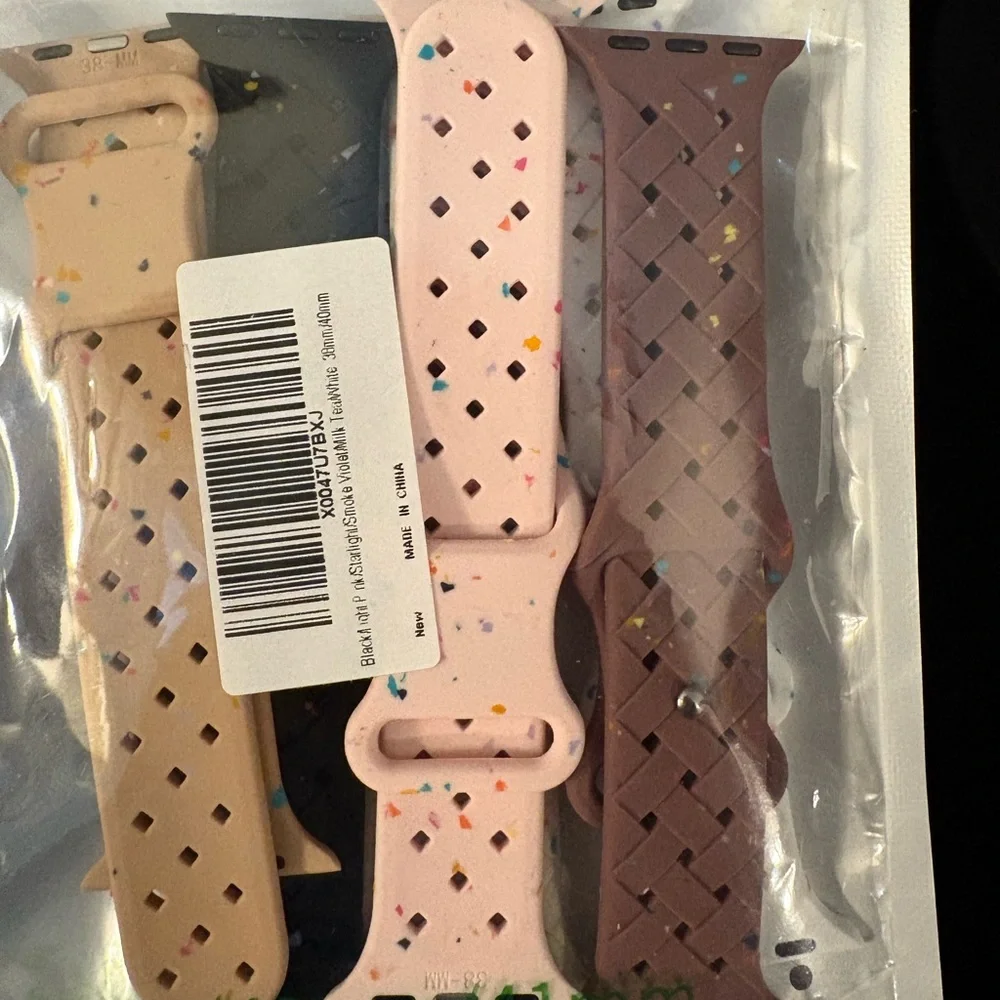 Watch Bands- Dykeiss 6Pack Sport Silicone Bands Compatible with Apple Watch Band